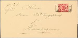 Deutsches Reich - Stempel LAUENSTEIN IN ... 