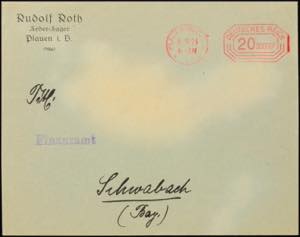 Deutsches Reich - Stempel PLAUEN (VOGTL) ... 