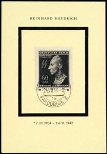 Böhmen & Mähren 1943, R. Heydrich, kleines ... 