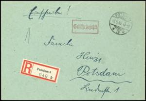SBZ Barfrankaturen 18.5.1945, sehr frühe ... 