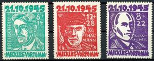 SBZ 6 bis 12 Pfg. Opfer des Faschismus, ... 