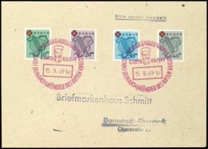 Französische Zone - Baden 10 - 40 Pfg Rotes ... 