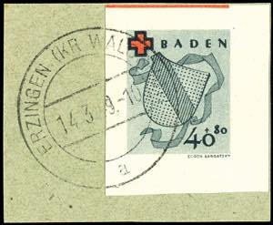 Französische Zone - Baden 10 Pfennig bis 40 ... 