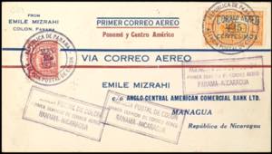 Luftpost 1929, Panama, Erstflug Panama - ... 