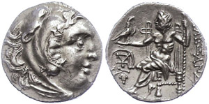 Kh_os, drachm (3, 92g), 336-323 BC, ... 