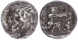 Thasus, drachm (3, 62g), approximate 350 BC ... 
