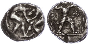Aspendus, stater (10, 84g), approximate 4. / ... 