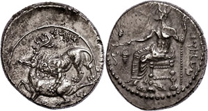 Stater (10, 87g), 361-334 BC, Mazaios. Av: ... 
