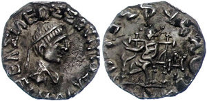 160-150 BC, denarius, Apollodotos I., ... 