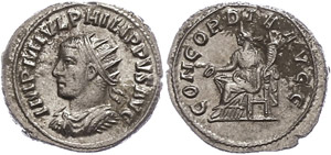 Coins Roman Imperial period Philip II., ... 