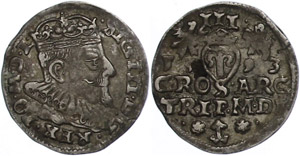 Coins Baltic states Vilnius, 3 Gröscher, ... 