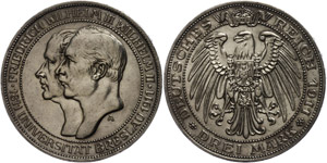 Preußen 3 Mark, 1911, Wilhelm II., ... 