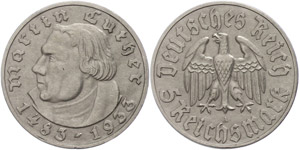 Münzen Drittes Reich 5 Reichsmark, 1933, A, ... 