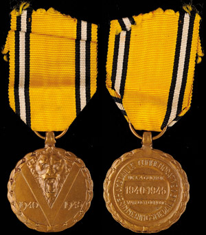 Medallions foreign after 1900 Belgium, war ... 