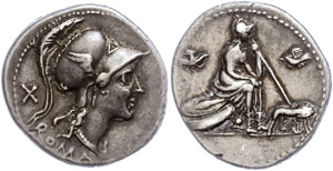 Coins Roman Republic Anonymous, denarius (3, ... 