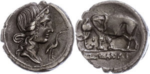 Münzen Römische Republik Q. Caecilius ... 