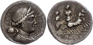 Coins Roman Republic L. Farsuleius Mensor, ... 