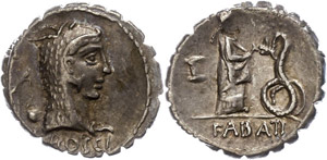 Coins Roman Republic L. Roscius Fabatus, ... 