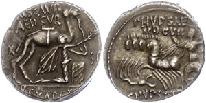 Coins Roman Republic M. Aemilius Scaurus and ... 