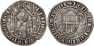 Köln Erzbistum Weißpfennig, o.J.(1372), ... 