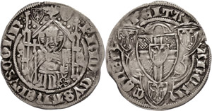 Köln Erzbistum Weißpfennig, o.J.(1404), ... 