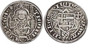 Köln Erzbistum Weißpfennig, o.J.(1460), ... 
