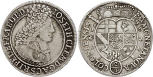 Köln Erzbistum 2/3 Taler (Gulden), 1694, ... 