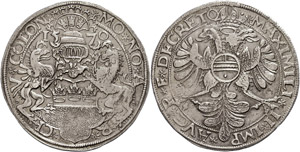 Köln Stadt Taler, 1570, mit Titel ... 