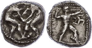  Aspendus, stater (10, 85g), approximate 4. ... 