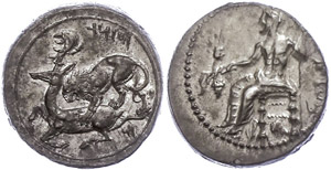  Stater (10, 81g), 361-334 BC, Mazaios. Av: ... 
