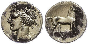  Carthage, electron stater (7, 48g), 310-270 ... 