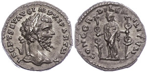 Coins Roman Imperial period Septimius ... 