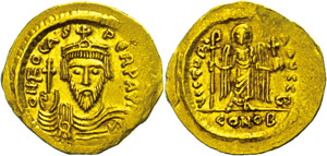 Münzen Byzanz Phocas, 602-610, Solidus ... 