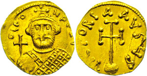 Münzen Byzanz Leontios, 695-689, Semissis ... 