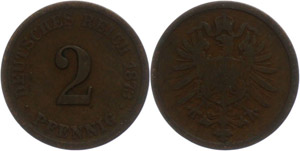Small denomination coins 1871-1922 2 penny, ... 