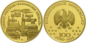 Münzen Bund ab 1946 100 Euro, Gold, 2006, ... 
