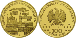 Münzen Bund ab 1946 100 Euro, Gold, 2006, ... 