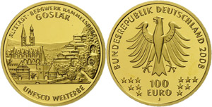 Münzen Bund ab 1946 100 Euro, Gold, 2008, ... 