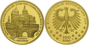 Münzen Bund ab 1946 100 Euro, Gold, 2009, ... 