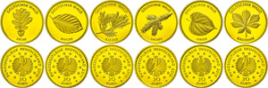 Federal coins after 1946 6 x 20 Euro, Gold, ... 