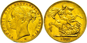 Australien Pound, 1886, Victoria, Melbourne, ... 