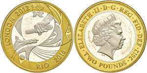 Grossbritannien 2 Pounds, 2012, Silber, ... 