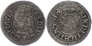 Liechtenstein Groschen, 1618, Karl, Divo 38, ... 