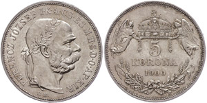 Österreich 1806 - 1918 5 Kronen, 1900, ... 
