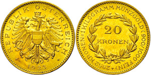 Austria 1st Republic 1918-1938 20 coronas, ... 