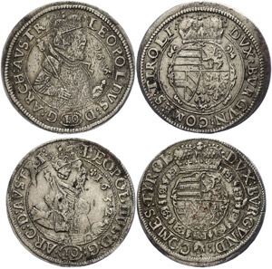 Austria 10 Kreuzer, 1626 and 1632, Leopold, ... 