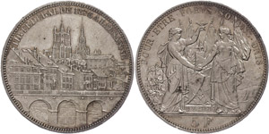 Switzerland 5 Franc, 1876, Lausanne, HMZ ... 