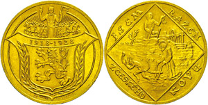 Czech Republic 4 ducat, 1928, on the 10. ... 
