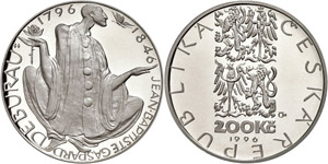 Czech Republic 200 coronas, 1996, 200. ... 