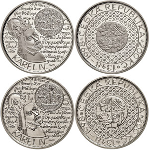 Czech Republic 2 x 200 coronas, 1998, 650 ... 
